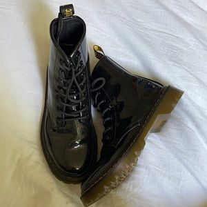 Sparkly Black Doc Martens